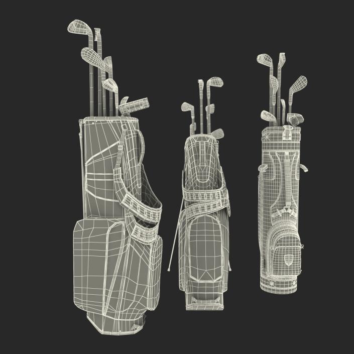 Golf Bags Collection 4 3D