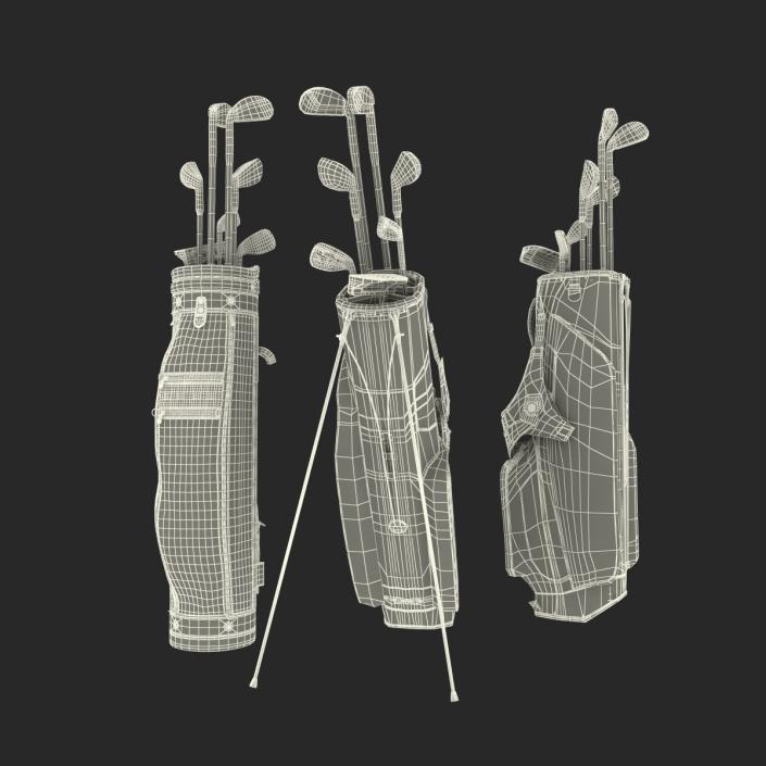 Golf Bags Collection 4 3D