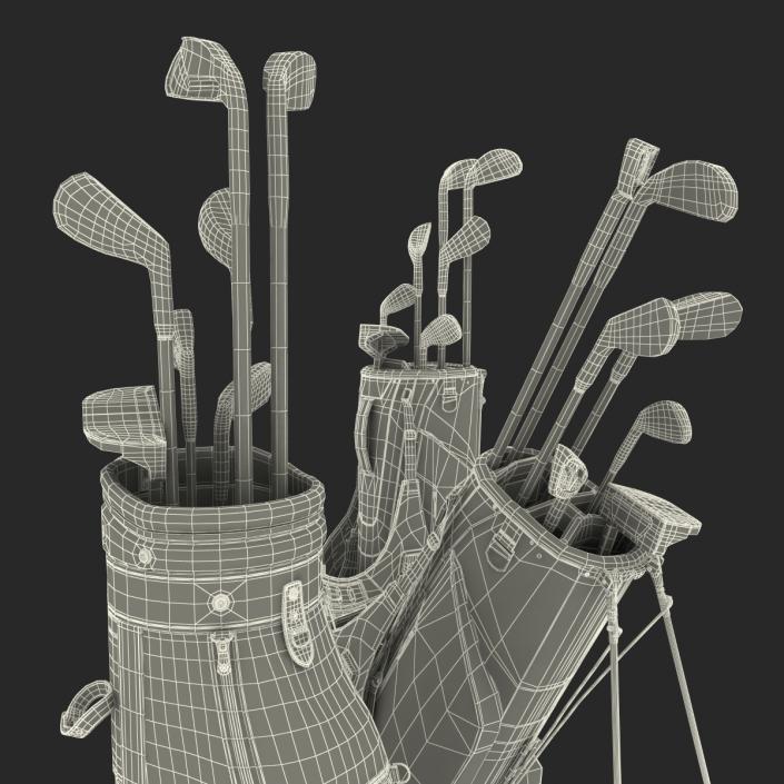 Golf Bags Collection 4 3D