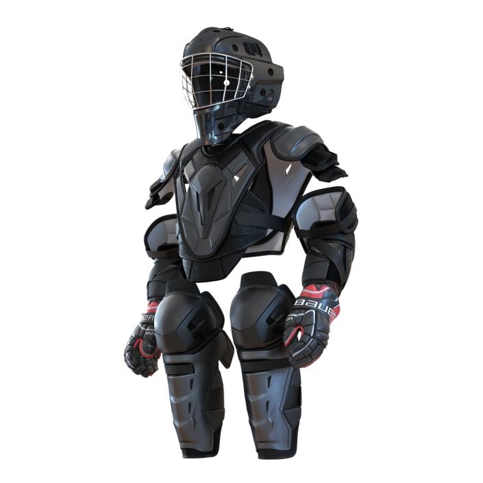 3D Hockey Protective Gear Kit 2 model