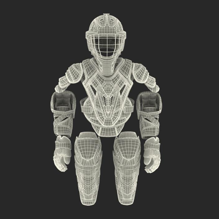 3D Hockey Protective Gear Kit 2 model