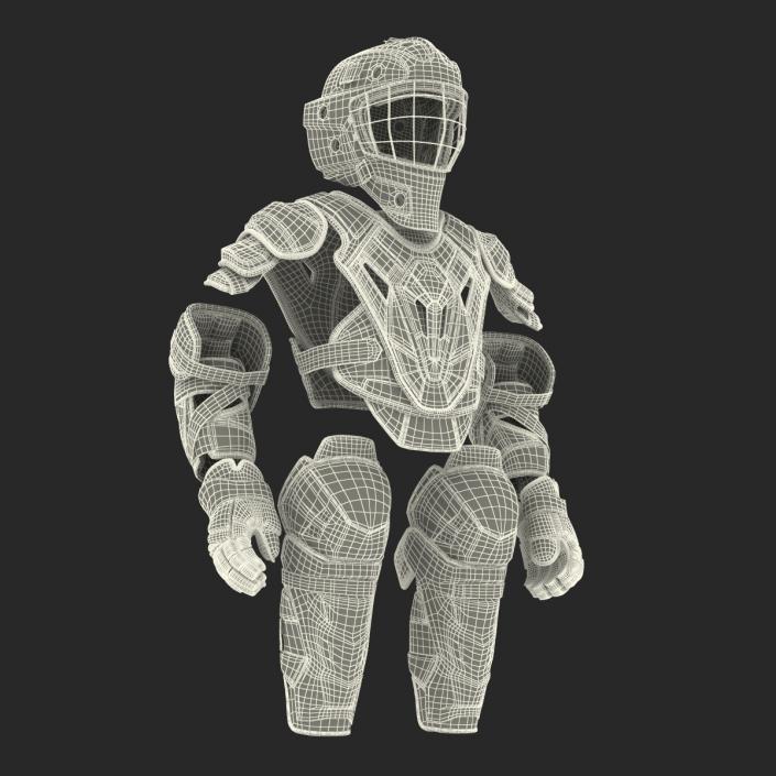 3D Hockey Protective Gear Kit 2 model