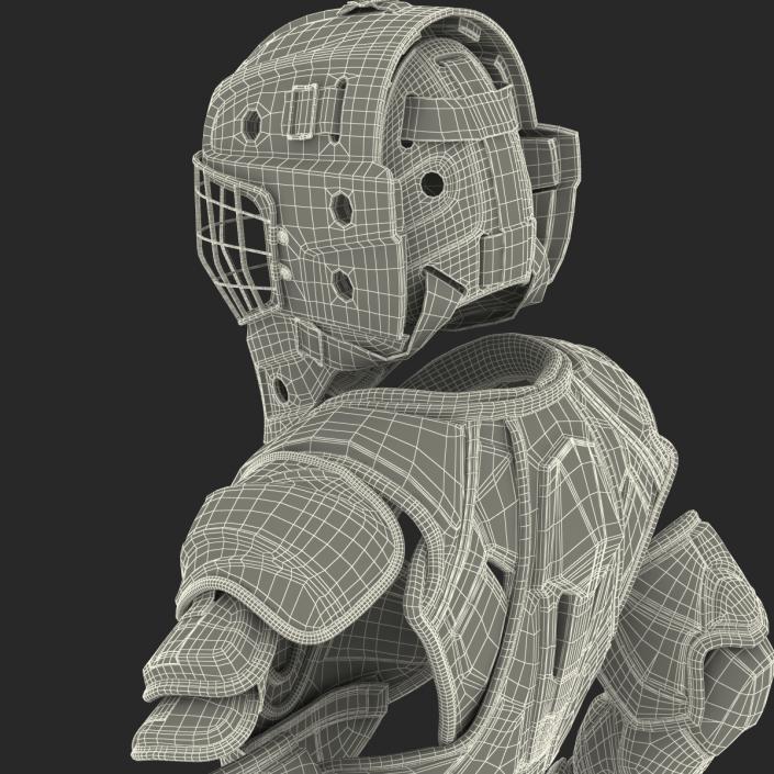 3D Hockey Protective Gear Kit 2 model