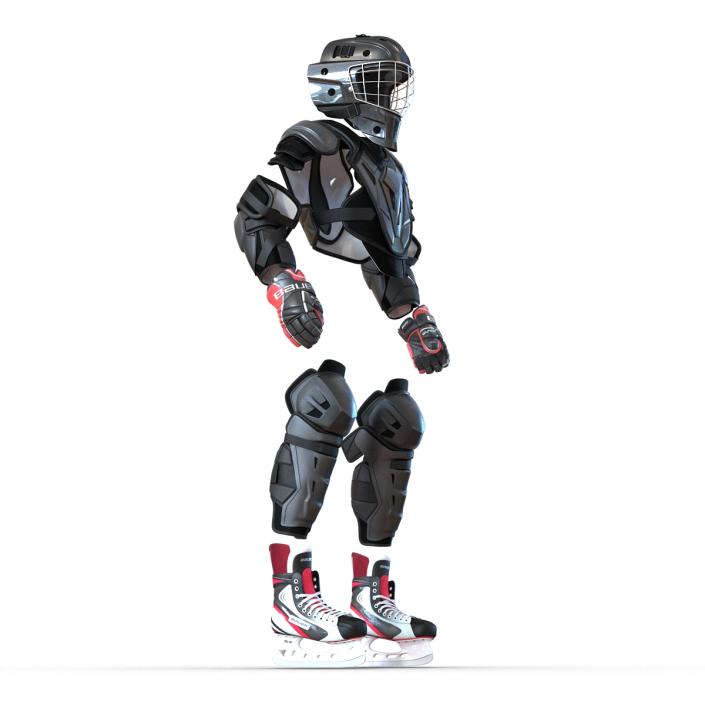 3D Hockey Protective Gear Kit 3 model