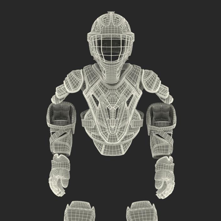 3D Hockey Protective Gear Kit 3 model