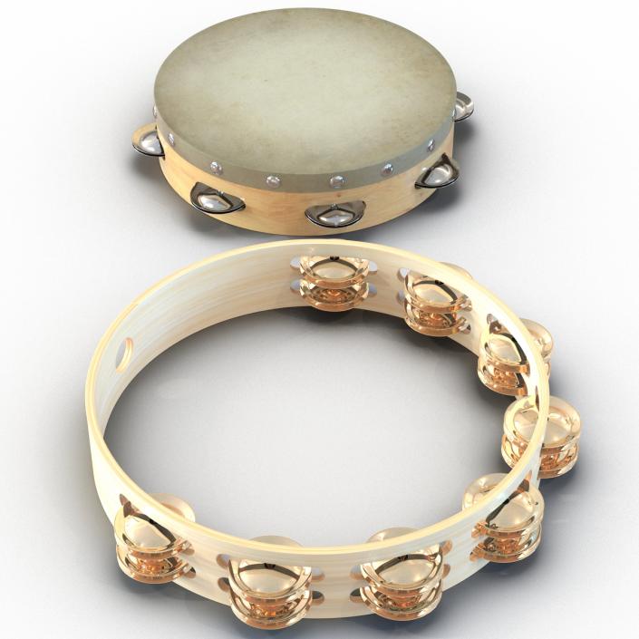 Tambourines Collection 3D