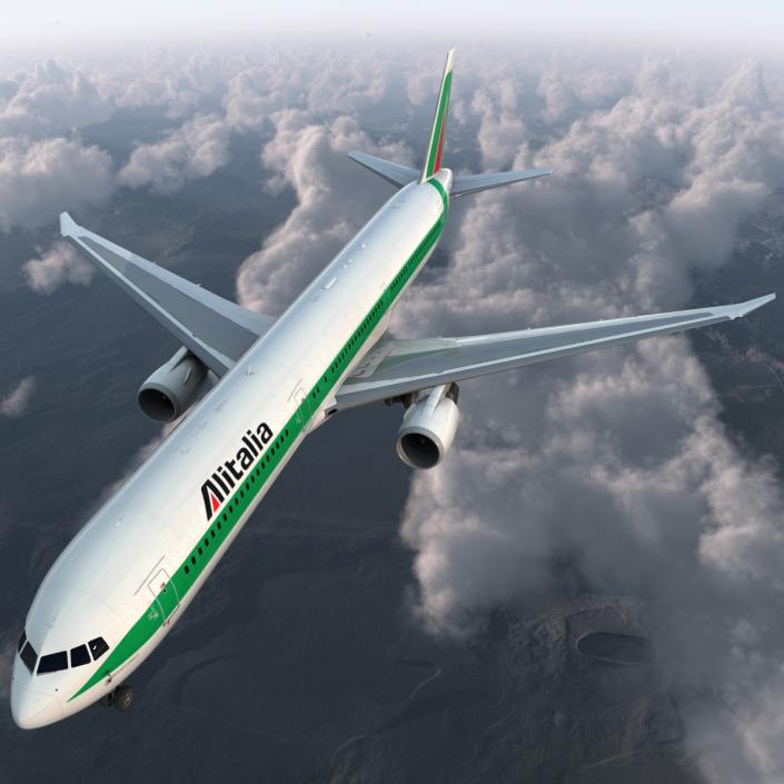 3D model Boeing 767-400ER Alitalia