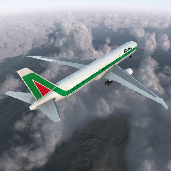 3D model Boeing 767-400ER Alitalia