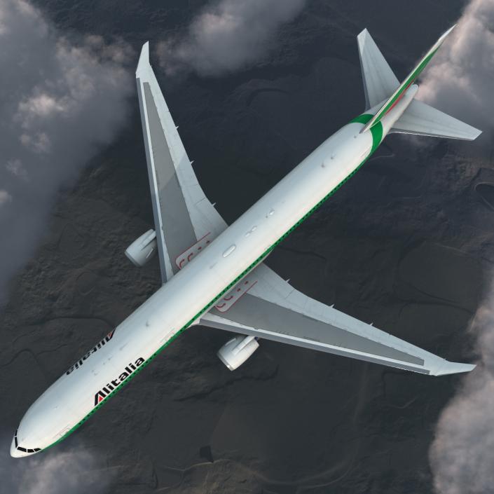 3D model Boeing 767-400ER Alitalia