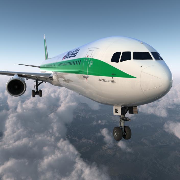 3D model Boeing 767-400ER Alitalia