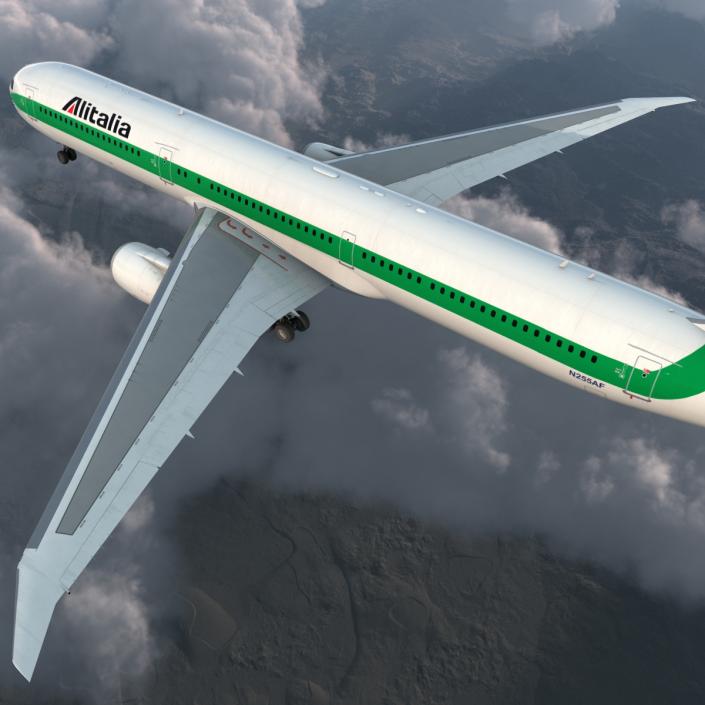 3D model Boeing 767-400ER Alitalia