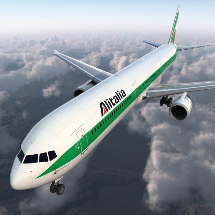 3D model Boeing 767-400ER Alitalia