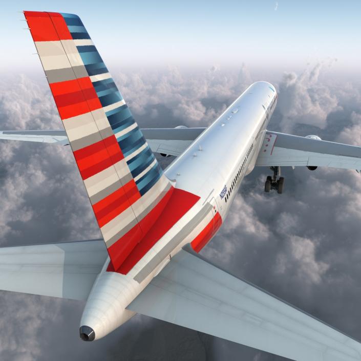 Boeing 767-400ER American Airlines 3D model