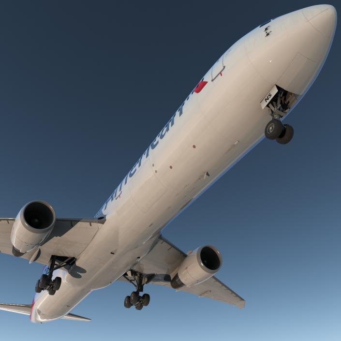 Boeing 767-400ER American Airlines 3D model