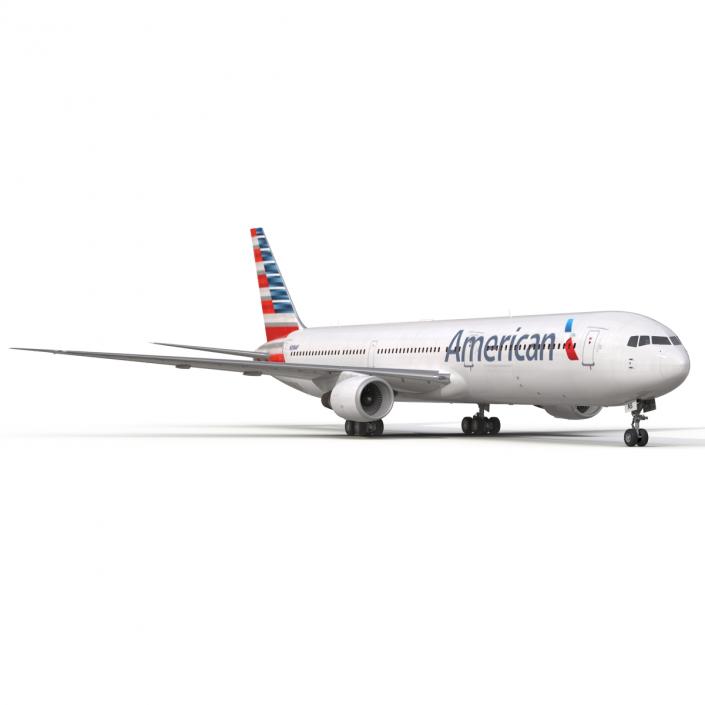 Boeing 767-400ER American Airlines 3D model