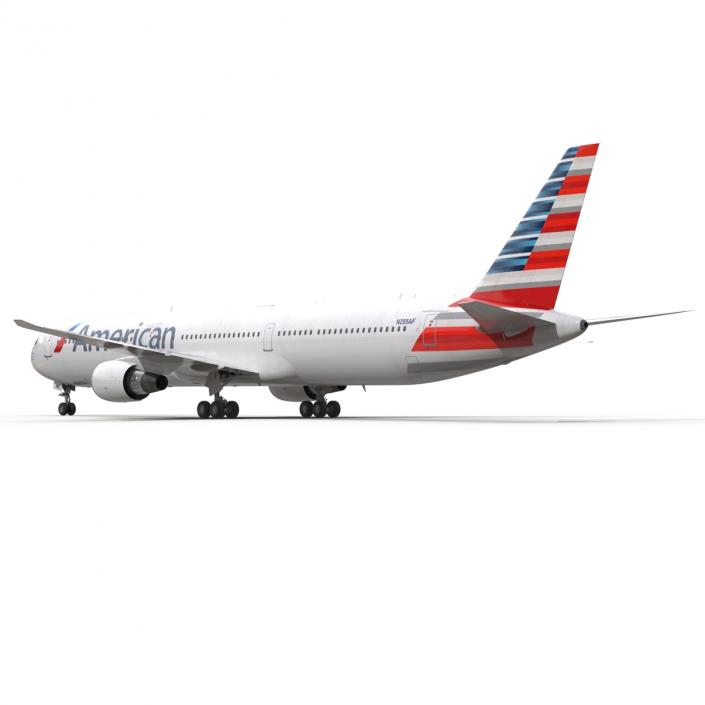 Boeing 767-400ER American Airlines 3D model