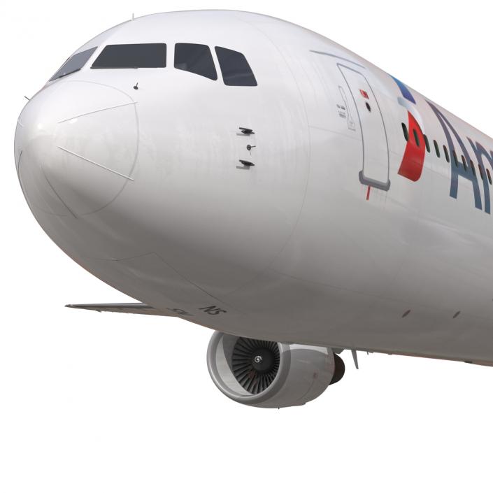 Boeing 767-400ER American Airlines 3D model