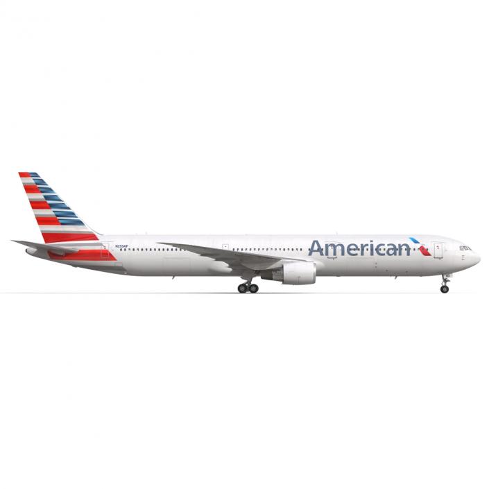 Boeing 767-400ER American Airlines 3D model