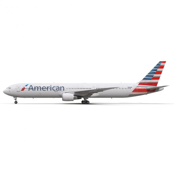 Boeing 767-400ER American Airlines 3D model