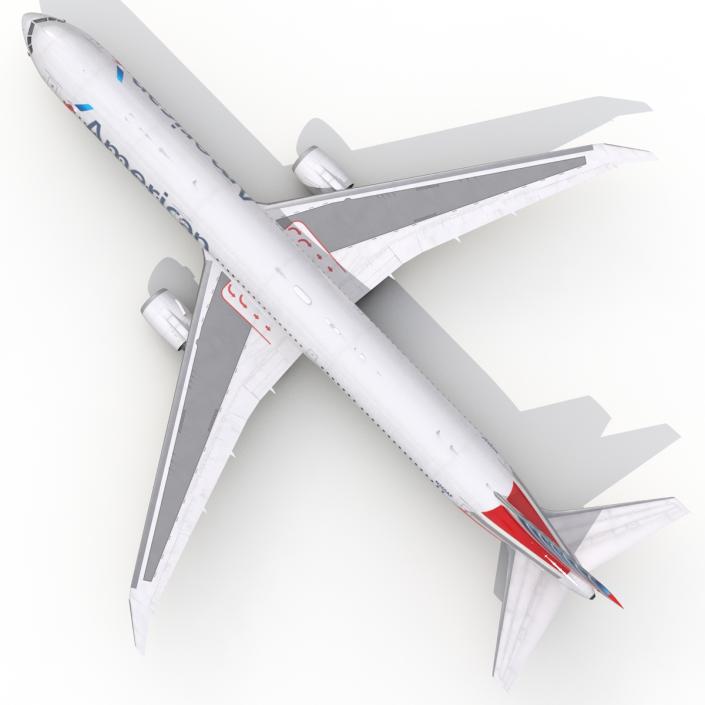 Boeing 767-400ER American Airlines 3D model