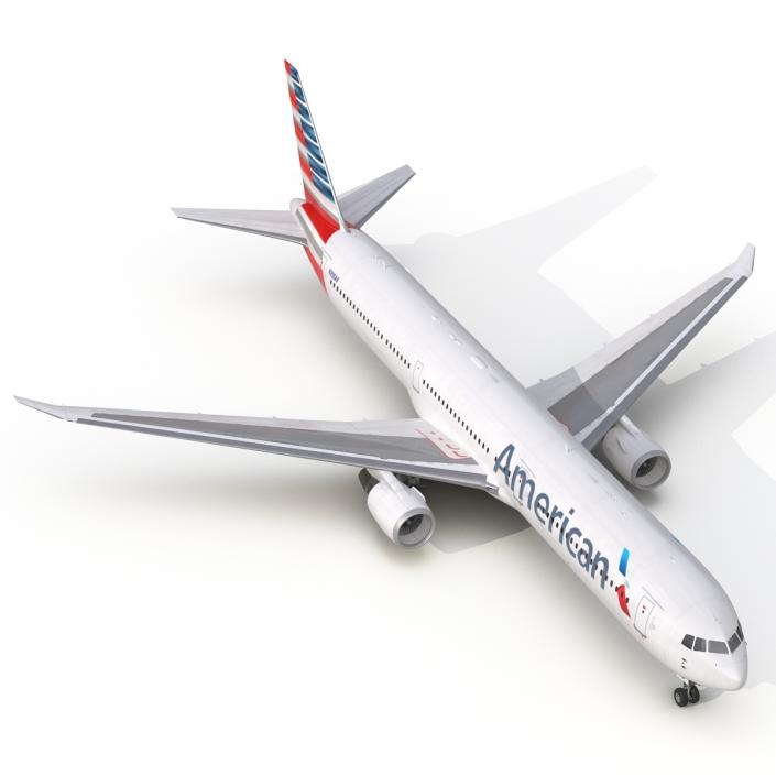 Boeing 767-400ER American Airlines 3D model