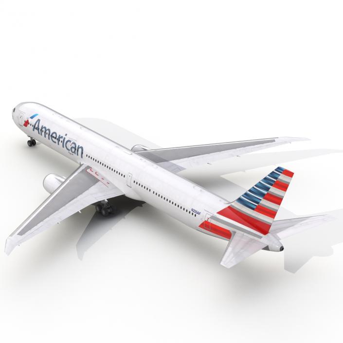 Boeing 767-400ER American Airlines 3D model