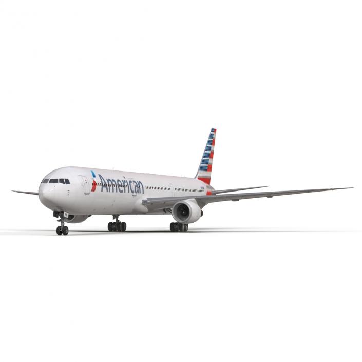 Boeing 767-400ER American Airlines 3D model