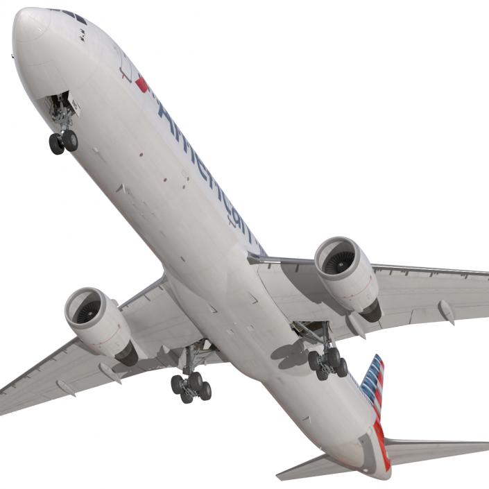 Boeing 767-400ER American Airlines 3D model