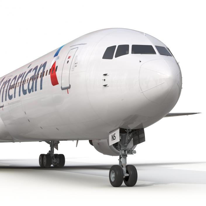 Boeing 767-400ER American Airlines 3D model