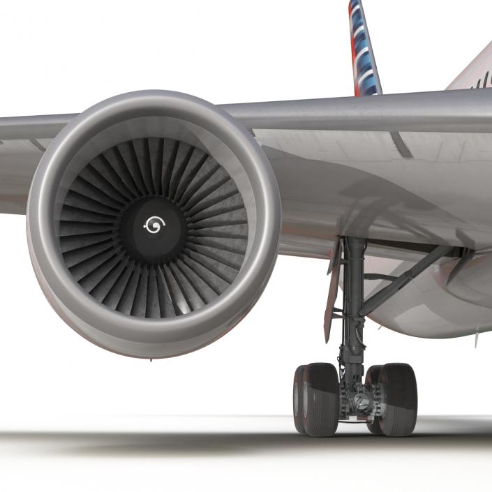 Boeing 767-400ER American Airlines 3D model