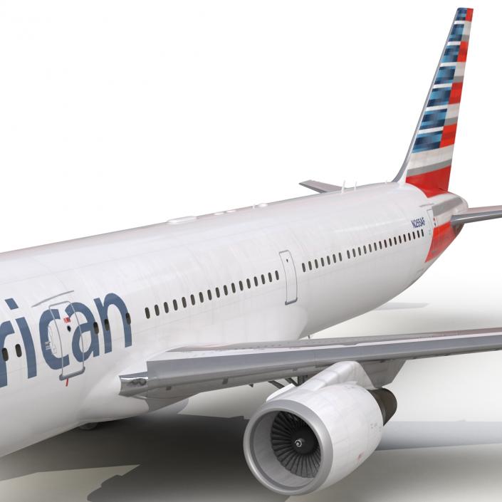 Boeing 767-400ER American Airlines 3D model