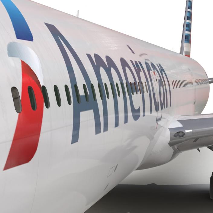 Boeing 767-400ER American Airlines 3D model