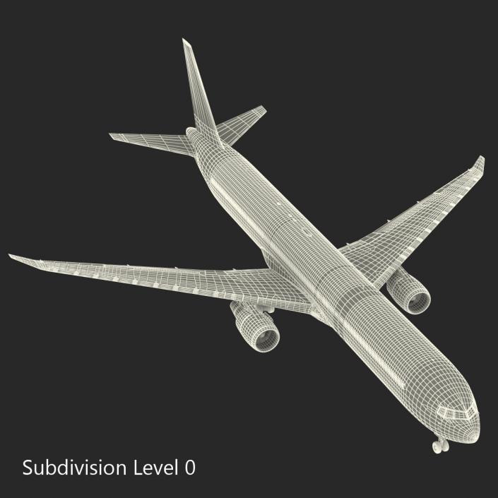 Boeing 767-400ER American Airlines 3D model