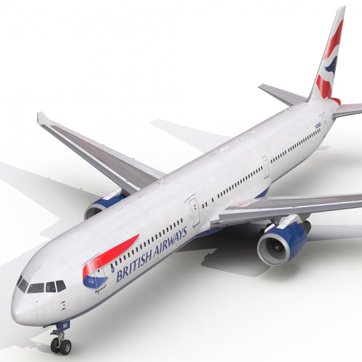 Boeing 767-400ER British Airways 3D