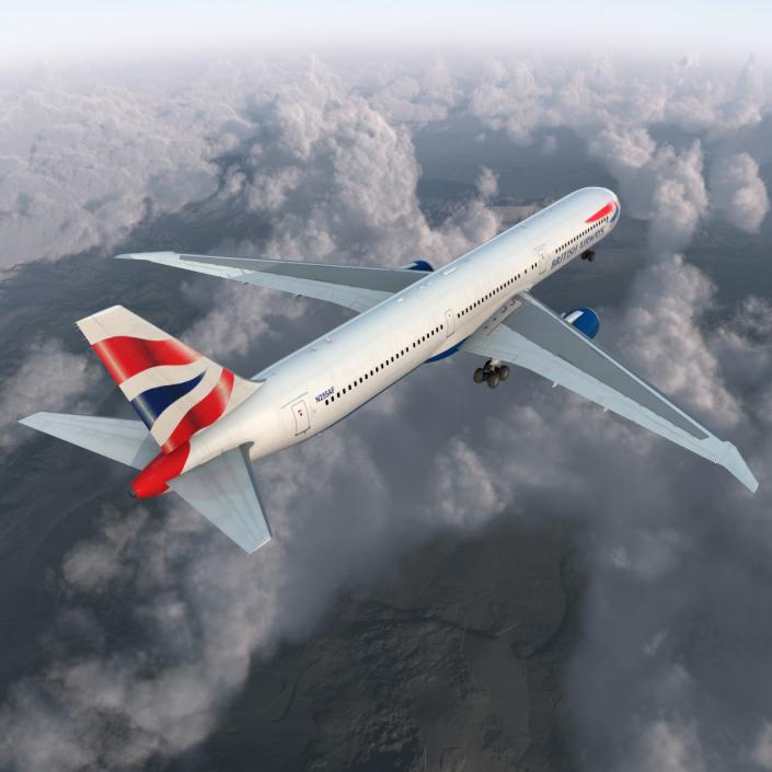 Boeing 767-400ER British Airways 3D