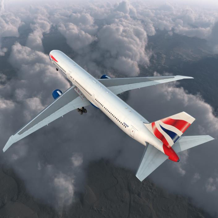 Boeing 767-400ER British Airways 3D