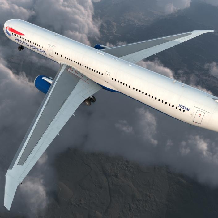 Boeing 767-400ER British Airways 3D