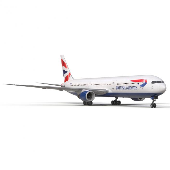 Boeing 767-400ER British Airways 3D