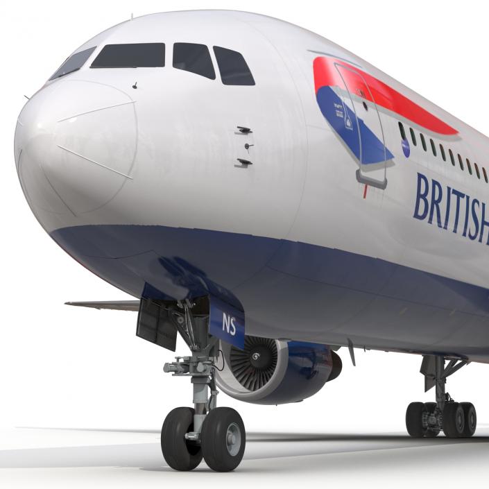 Boeing 767-400ER British Airways 3D