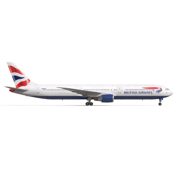 Boeing 767-400ER British Airways 3D