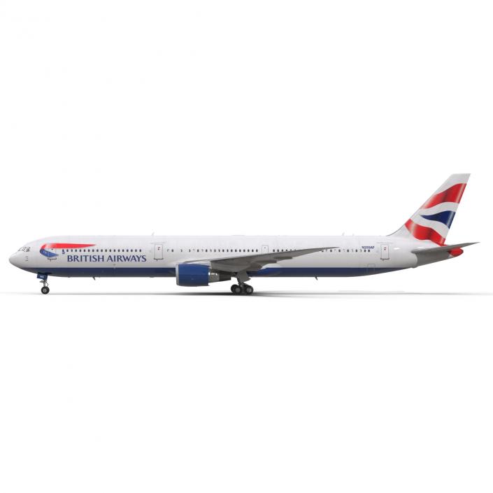 Boeing 767-400ER British Airways 3D