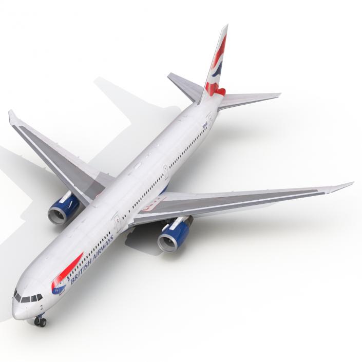 Boeing 767-400ER British Airways 3D