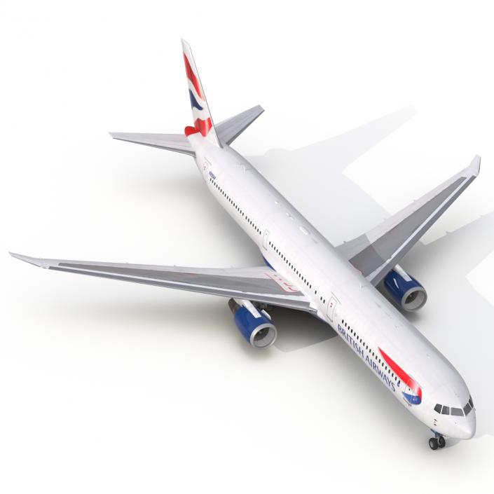 Boeing 767-400ER British Airways 3D