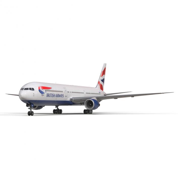 Boeing 767-400ER British Airways 3D