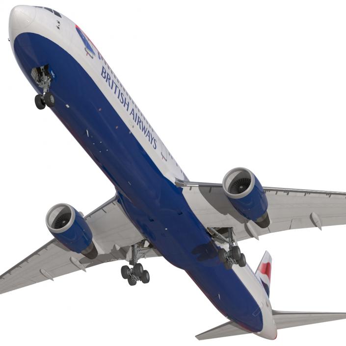 Boeing 767-400ER British Airways 3D