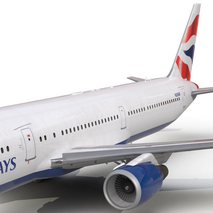 Boeing 767-400ER British Airways 3D