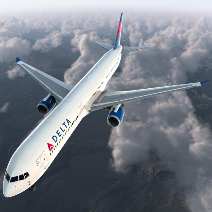 Boeing 767-400ER Delta Air Lines 3D