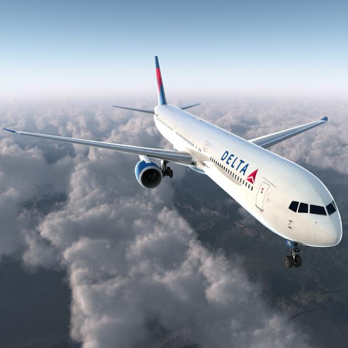 Boeing 767-400ER Delta Air Lines 3D