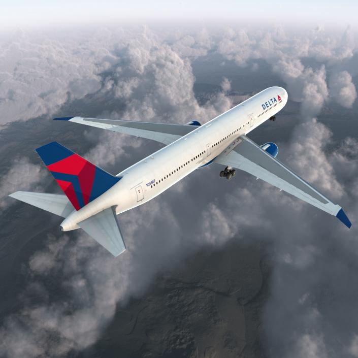 Boeing 767-400ER Delta Air Lines 3D