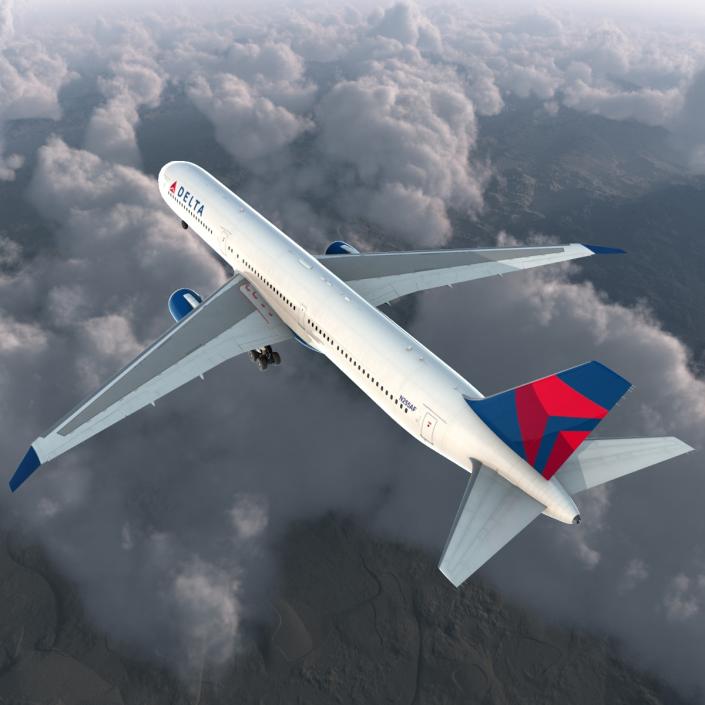 Boeing 767-400ER Delta Air Lines 3D